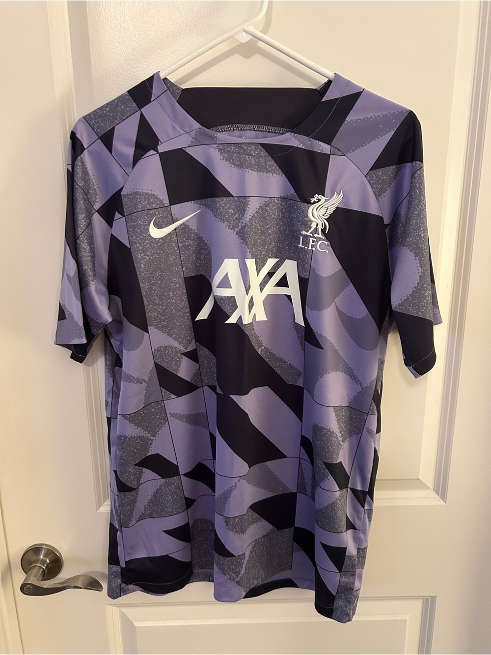 Nike Liverpool LFC Purple and Black Dri-FIT Athletic Top